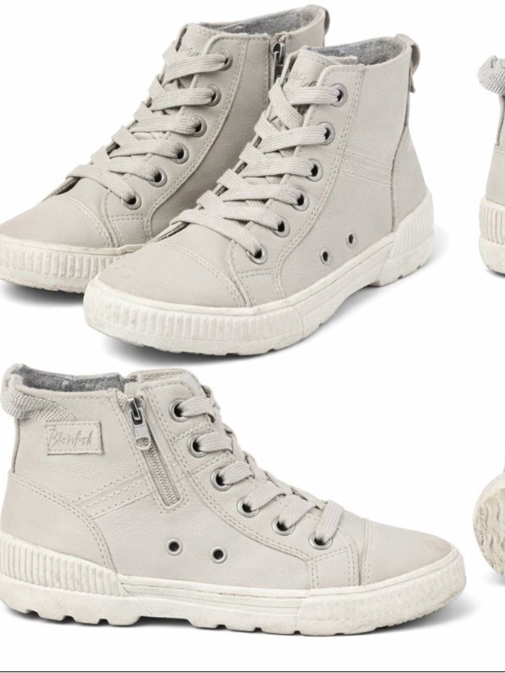 Kids High-Top Sneakers in Light Gray, used , good